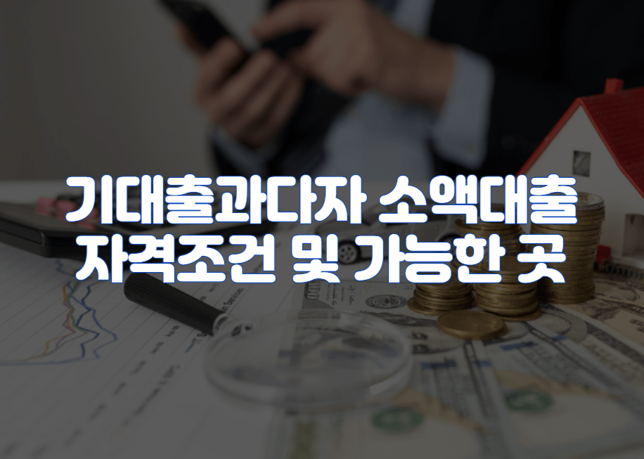 기대출과다자 소액대출 자격조건 및 가능한 곳