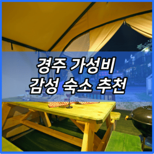 경주 가성비 감성 숙소 추천