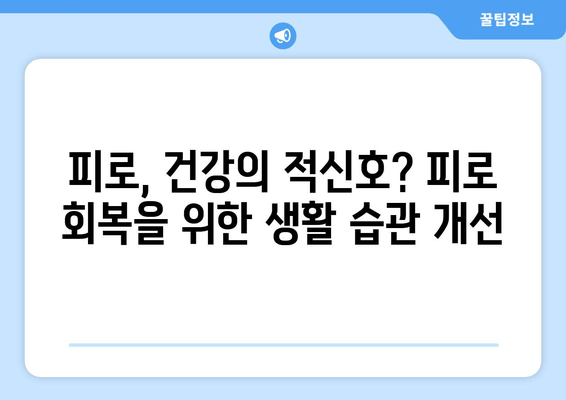 매일 피로와 싸우는 당신을 위한 효과적인 피로회복제 가이드 | 피로, 피로회복, 건강, 영양제