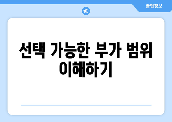 선택 가능한 부가 범위 이해하기