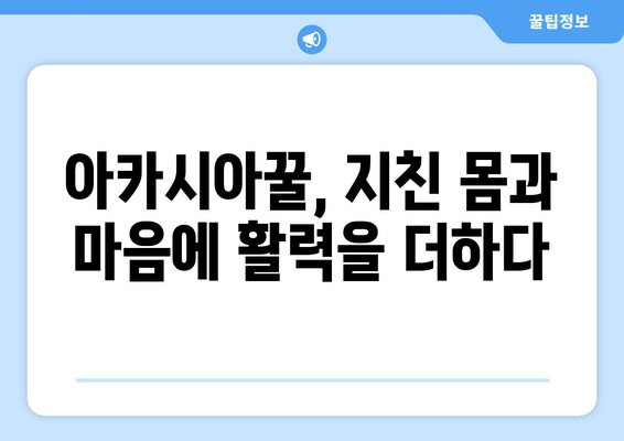 천연 피로회복제, 아카시아꿀의 놀라운 효과| 당신의 지친 몸과 마음을 활력으로 채우는 꿀팁 | 피로회복, 건강, 자연, 면역력, 아카시아꿀 효능