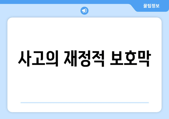 사고의 재정적 보호막