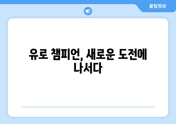 유로 챔피언, 새로운 도전에 나서다