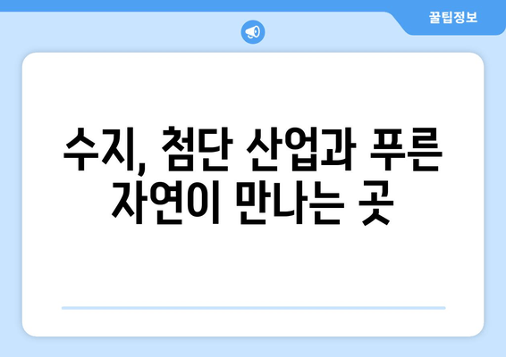 용인시 수지구| 산업과 자연의 조화로운 발전 | 성장하는 도시, 매력적인 미래