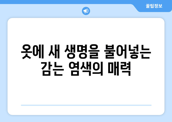 집에서 손쉽게 옷 색깔 바꾸기! | 감는 염색, 나만의 스타일 만들기