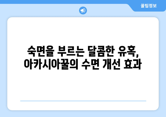 천연 피로회복제 아카시아꿀의 놀라운 효능| 면역력 강화, 수면 개선, 피부 미용까지 | 건강, 꿀 효능, 피로 회복