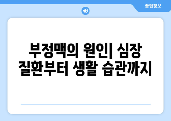 부정맥| 증상, 원인, 치료 옵션 | 심장 건강 지키기 가이드