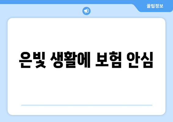 은빛 생활에 보험 안심