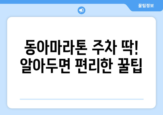 동아마라톤 참가자를 위한 주차 꿀팁| 가락시장 코스 & 롯데타워 전망 | 주차, 동아마라톤, 가락시장, 롯데타워, 서울