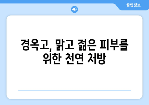 경옥고, 가격과 효능 그리고 맑고 젊은 피부의 비밀 | 피부 건강을 위한 천연 처방