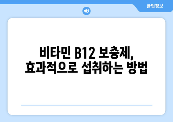 비타민 B12 결핍, 증상과 보충 방법 완벽 가이드 | 영양, 건강, 빈혈, 피로