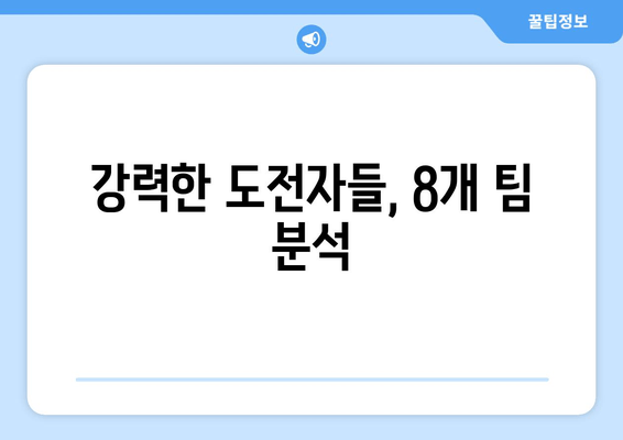 강력한 도전자들, 8개 팀 분석