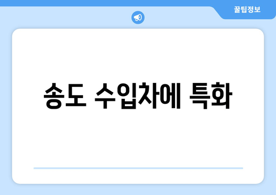 송도 수입차에 특화