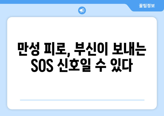 부신기능저하증 증상 완화와 피로 회복 위한 핵심 가이드 | 부신, 피로, 건강, 자가진단, 관리