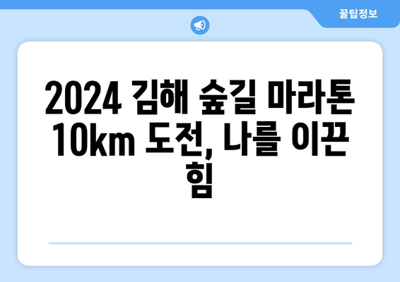 2024 김해 숲길 마라톤 10km 완주 후기| 힘들지만 뿌듯했던 도전 | 김해 숲길 마라톤, 10km 완주, 후기, 팁