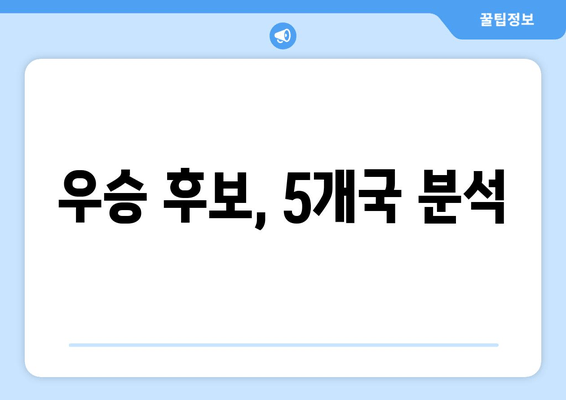 우승 후보, 5개국 분석