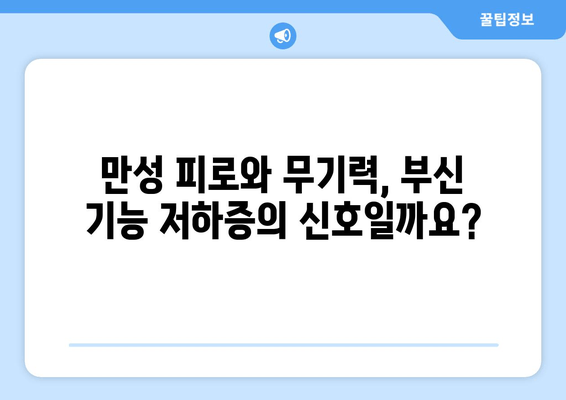 부신 기능 저하증 완벽 가이드| 증상, 원인, 치료법 총정리 | 부신, 호르몬, 스트레스, 피로, 체중 증가