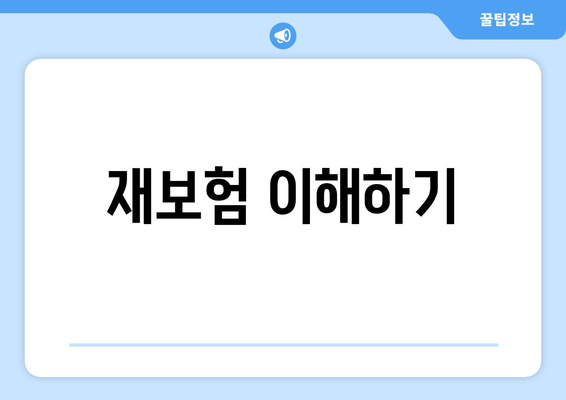 재보험 이해하기