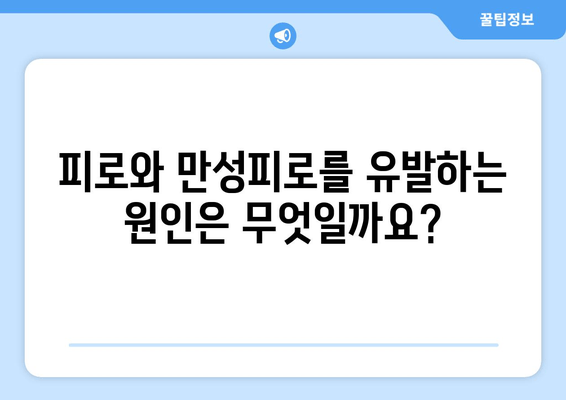 피로와 만성피로, 당신은 어디에 속하나요? | 피로 증상, 차이점, 원인, 해결책