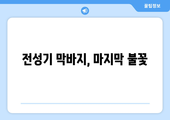 전성기 막바지, 마지막 불꽃