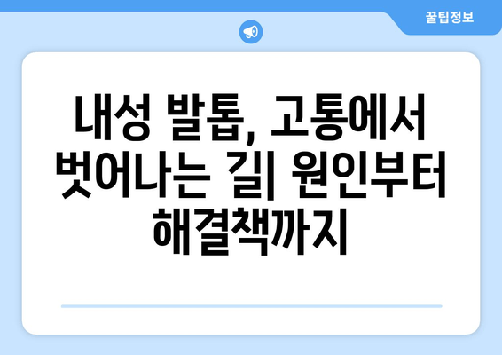 내성 발톱, 자가 치료부터 외과 수술까지| 나에게 맞는 해결책 찾기 | 내성 발톱 원인, 증상, 치료 방법, 예방 팁