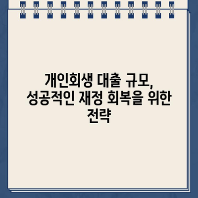 개인회생 대출 규모가 가져오는 장단점 비교| 나에게 맞는 선택은? | 개인회생, 대출, 장단점, 비교, 규모