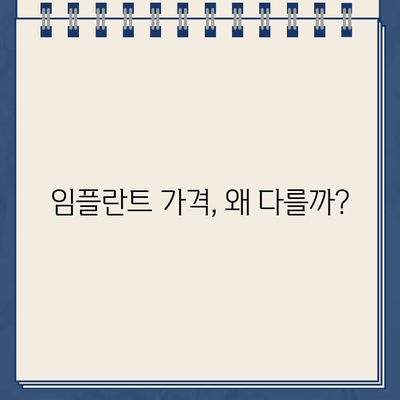 임플란트 가격, 이것만 알면 똑똑하게 비교할 수 있다! | 임플란트 가격 책정, 비용, 영향 요인, 팁