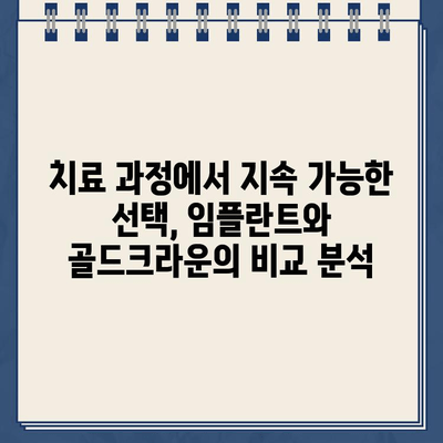 임플란트 임베드| 골드크라운 문제, 지속 가능한 해결책 찾기 | 임플란트, 골드크라운, 치료, 지속가능성