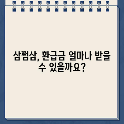 삼쩜삼 종합소득세 환급금 수수료 안내| 환급 미지급 주의사항 | 환급금 계산, 수수료 비교, 주의점