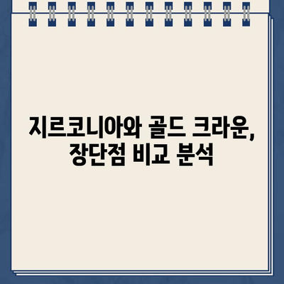 지르코니아 크라운 vs. 골드 크라운| 어떤 치아 크라운이 나에게 맞을까요? | 치과, 보철, 비용, 장단점 비교