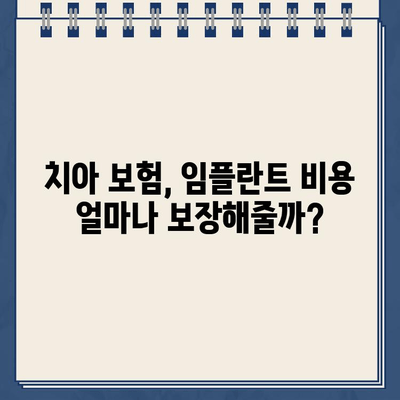 치아 보험, 임플란트 투자 가치 제대로 따져보기| 나에게 맞는 선택은? | 임플란트 비용, 보험 분석, 투자 가치 평가