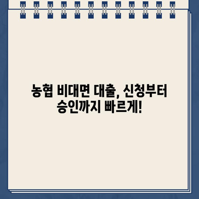 24시간 OK! 농협 비대면대출 이용 가이드| 빠르고 간편하게 돈 빌리는 방법 | 비대면 대출, 인터넷 대출, 농협, 신용대출, 주택담보대출