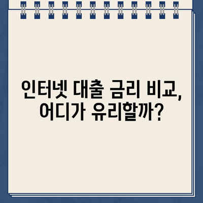 인터넷 대출 24시간 신청? 가능한 곳 알아보기 |  대출 조건, 금리 비교, 신청 방법