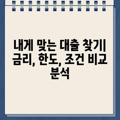 무서류 비대면 인터넷대출 비교분석| 케이뱅크, 카카오뱅크 등 5곳 총정리 | 금리, 한도, 조건 비교, 신청 방법