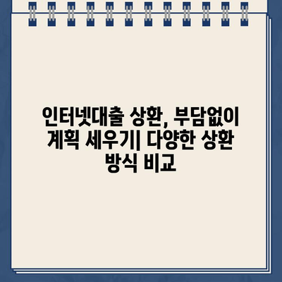 인터넷대출 현명하게 받는 꿀팁| 신청부터 상환까지 완벽 가이드 | 금리 비교, 한도 확인, 주의 사항