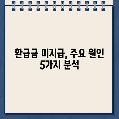 종합소득세 환급금 미지급? 원인 분석 & 해결 방법 완벽 가이드 | 세금 환급, 미지급 사유, 환급받는 방법