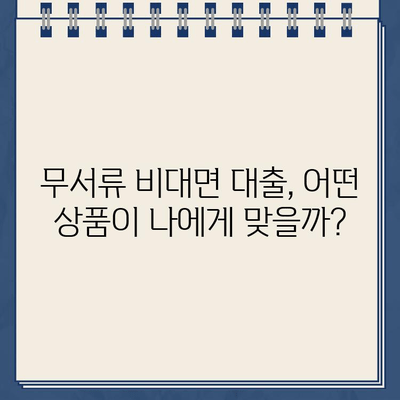 무서류 비대면 인터넷대출, 딱 맞는 상품 찾기 | 비교분석, 신청가이드, 주요 정보 정리