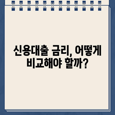 직장인부터 무직자까지! 신용대출 신청 완벽 정리 | 신용대출 조건, 한도, 금리 비교