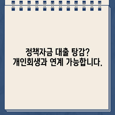 개인사업자 개인회생 지원| 정책자금대출 탕감 가능성 확인 및 신청 가이드 | 개인회생, 빚 탕감, 정책자금 대출