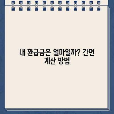 종합소득세 환급금, 지금 바로 확인하세요! | 조회 방법, 주의 사항, 환급금 계산