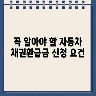 자동차 채권환급금 농협은행 조회 및 신청 방법| 단계별 가이드 | 자동차, 보험, 환급, 농협, 신청