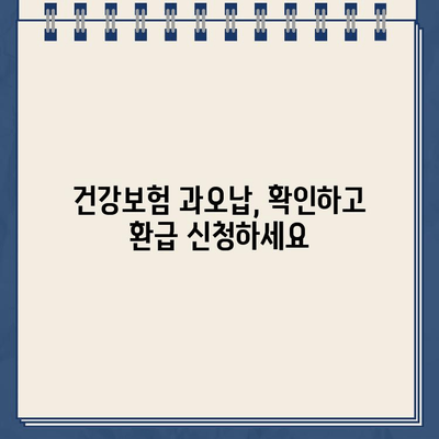 국민연금 환급금 조회 & 건강보험 과오납 확인 신청 안내|  내 돈 돌려받는 완벽 가이드 | 환급금, 과오납, 신청 방법, 절차