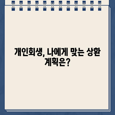 개인회생 중 대출, 언제까지 갚아야 할까요? | 개인사업자, 대출 상환 기간, 개인회생 팁