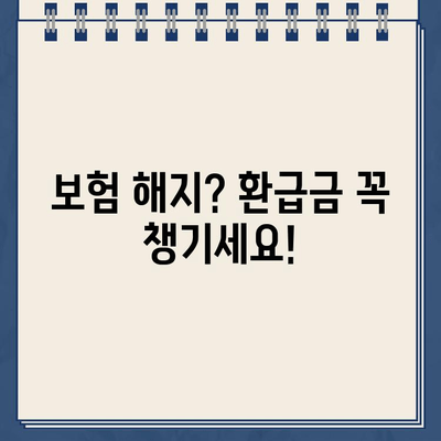 보험 해지 환급금 & 의료보험료 환급금, 지급일 바로 확인하세요! | 보험 해지, 환급금, 의료보험, 지급일 확인