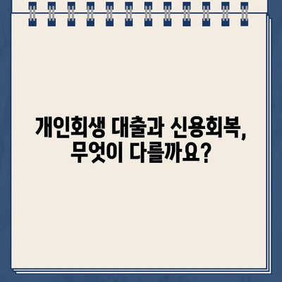 개인회생 중에도 가능한 대출! 신청 자격과 추천 상품 알아보기 | 개인회생 대출, 신용회복, 대출 상품 비교