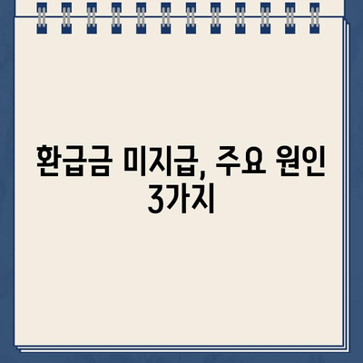 홈택스 환급금 조회 후 환급 미지급 고지? | 환급금 미지급 사유 및 해결 방법