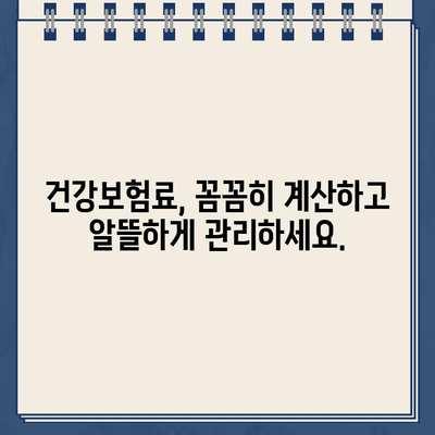 건강보험료 환급금 확인하고 나에게 맞는 보험료 구성하기 | 건강보험, 환급금, 보험료 계산, 절세 팁