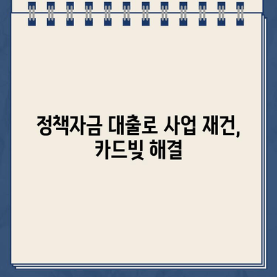 개인사업자 개인회생| 정책자금 대출과 카드빚 탕감, 성공적인 재기 위한 완벽 가이드 | 개인회생, 사업자대출, 카드빚 해결