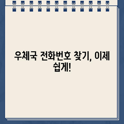 우체국 고객센터 전화번호, 지역별로 빠르게 찾는 방법 | 우체국, 고객센터, 전화번호, 지역