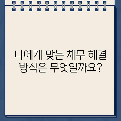 신용회복위원회 채무조정 vs 개인회생, 나에게 맞는 선택은? | 채무 해결, 자격 조건, 비교 분석